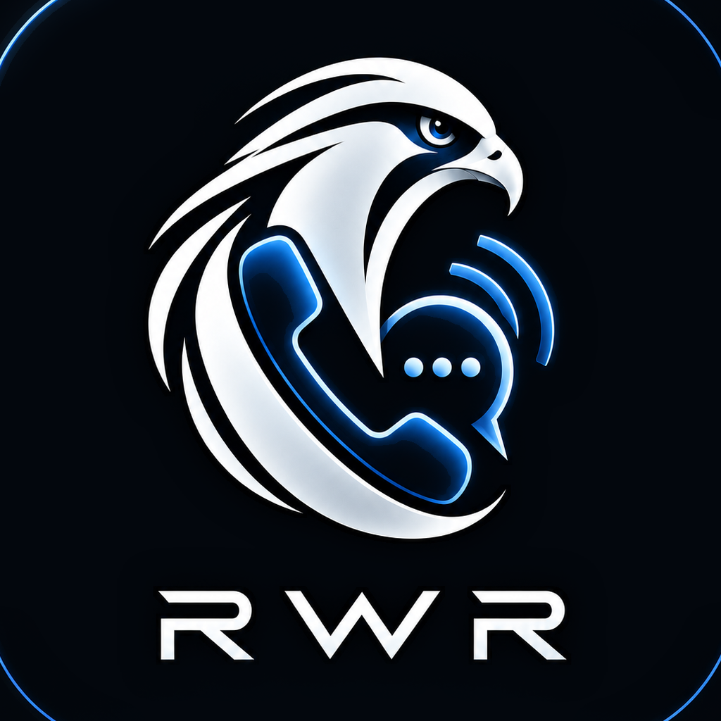 RWR falcon and phone logo